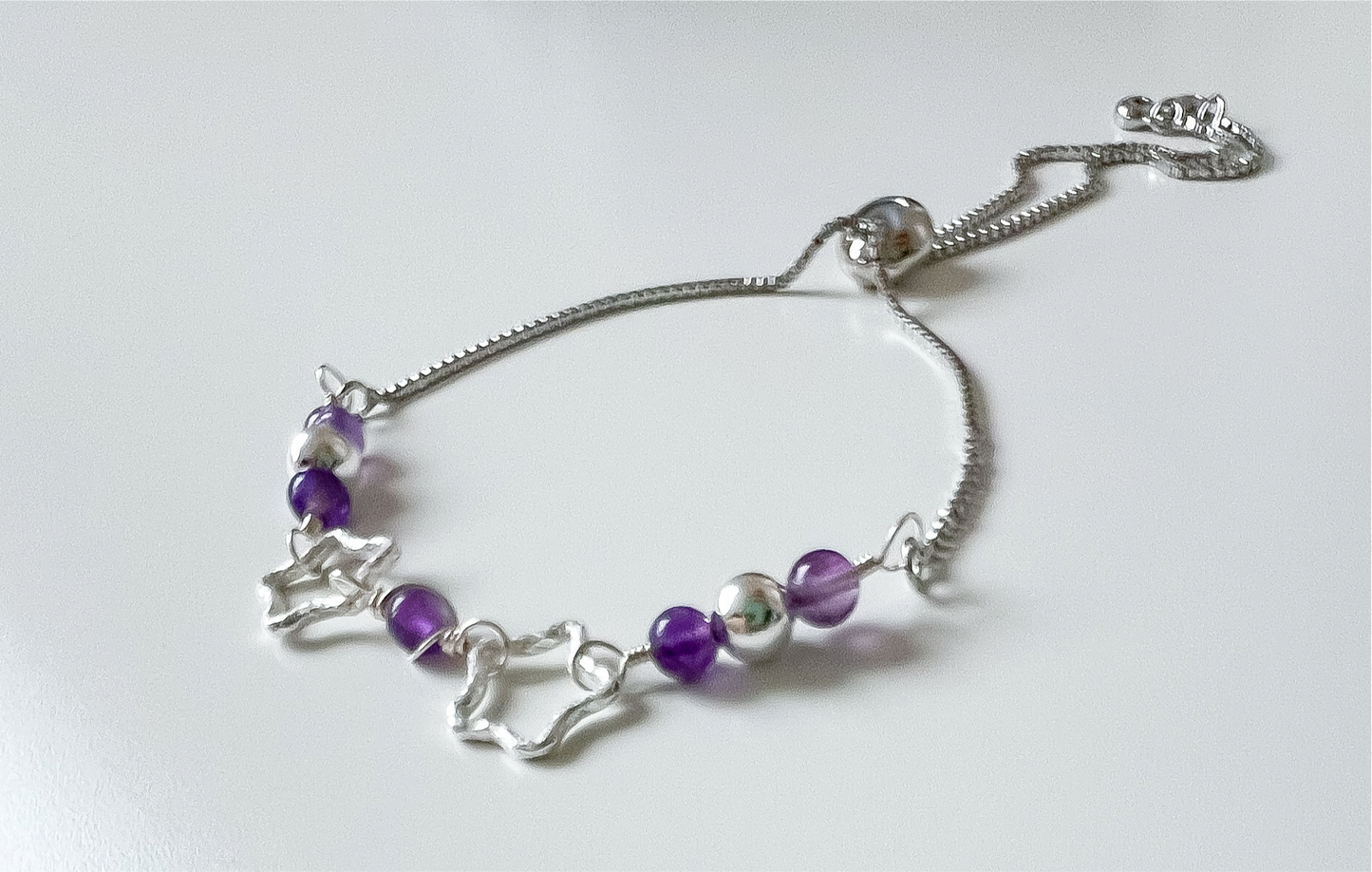 💜 Amethyst star bracelet 🌟 Jewellery MakerTV Piece 🩷💚