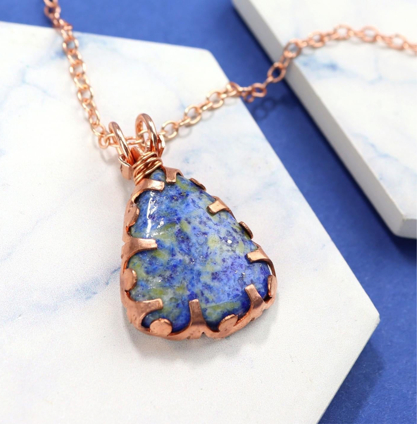 💙✨ Lapis Lazuli Crown Necklace ✨💙 Jewellery MakerTV Piece 🩷💚