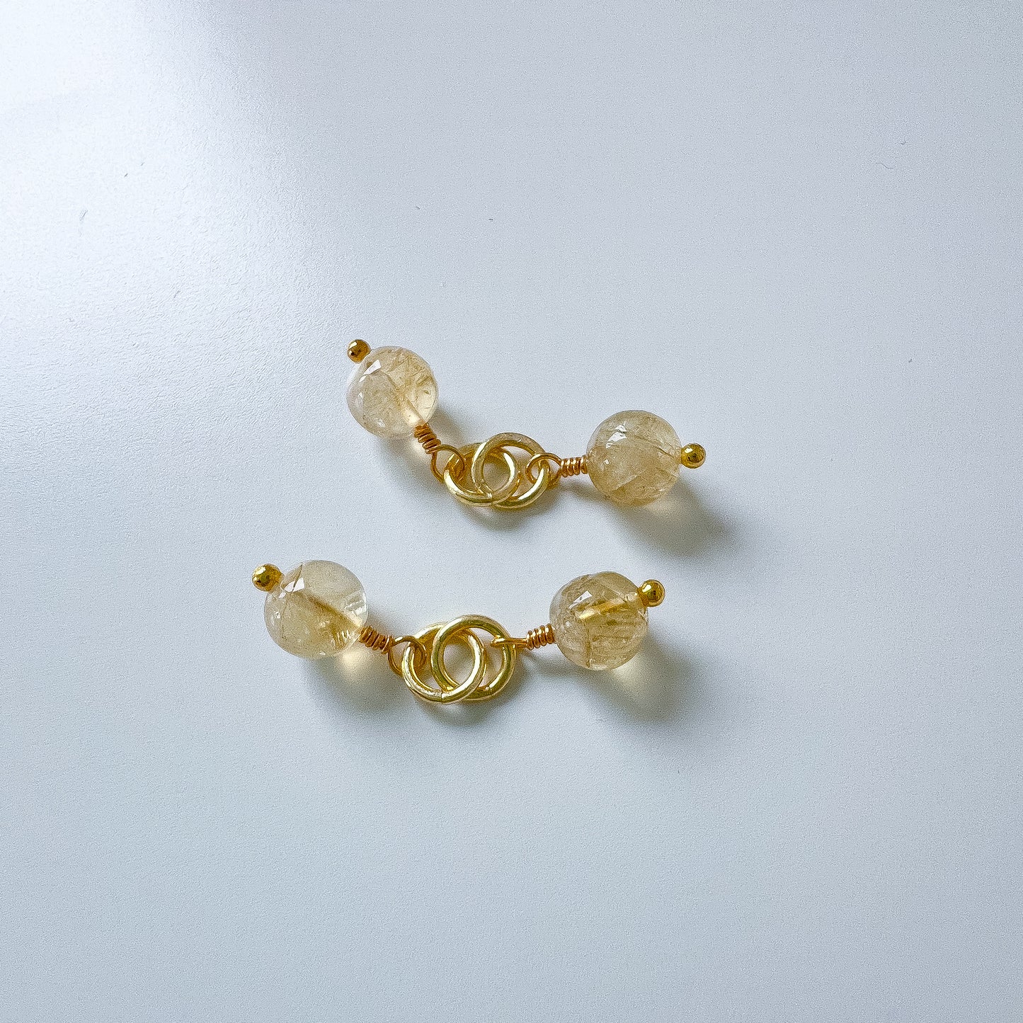 🌟 Citrine and gold plated cufflinks 🌟 Jewellery MakerTV Piece 🩷💚