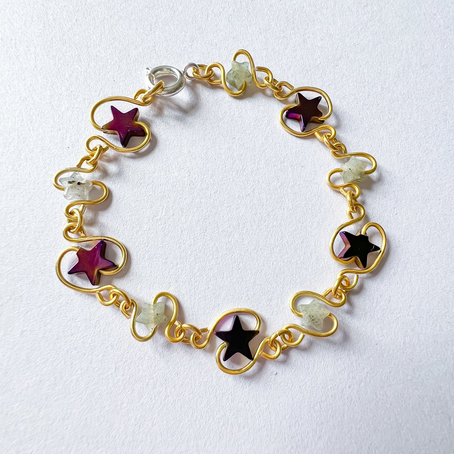 ✨🌌🌈 Star Bracelet and Earring set 🌈🌌✨ Jewellery MakerTV Piece 🩷💚