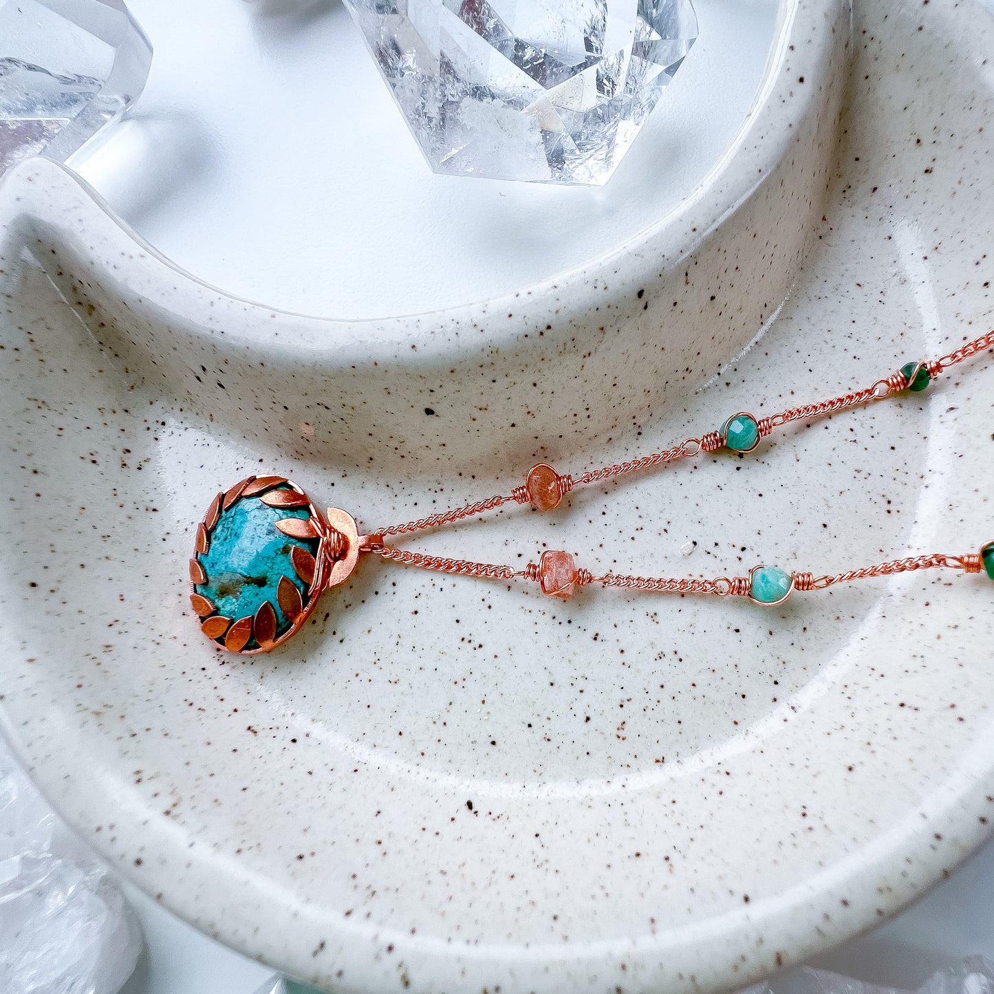 Turquoise pendant - Radiant Harmony Necklace: Communication, Vitality, Abundance