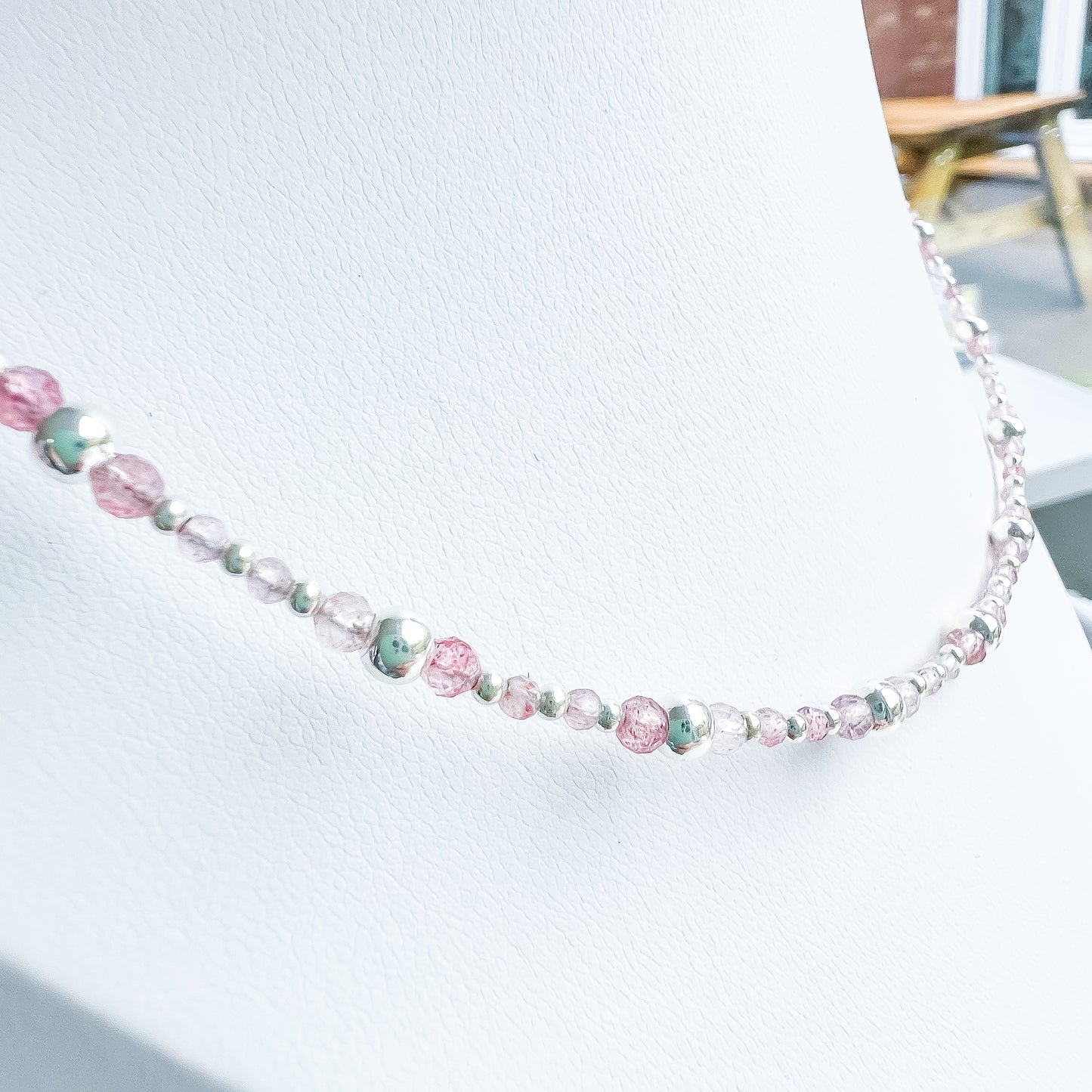 🍓✨ Strawberry Quartz Choker ✨🍓 Jewellery MakerTV Piece 🩷💚