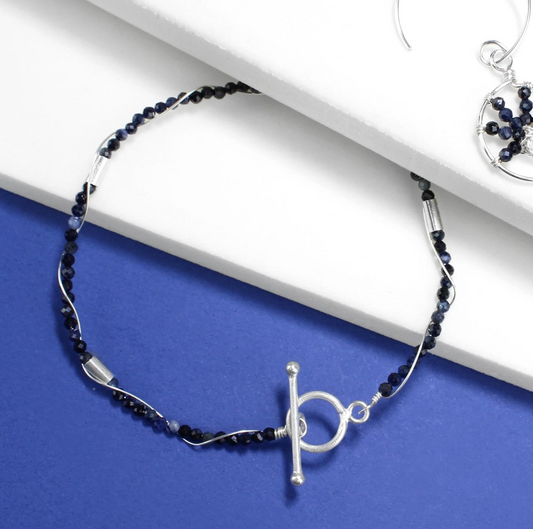 💙✨ Sapphire Twist Bracelet ✨💙 Jewellery MakerTV Piece 🩷💚