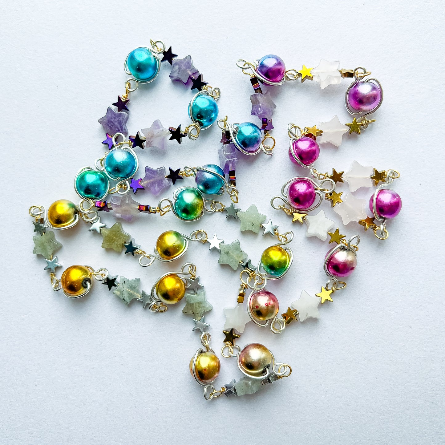 ✨🌌🌈 Ombré Rainbow Star Necklace 🌈🌌✨ Jewellery MakerTV Piece 🩷💚
