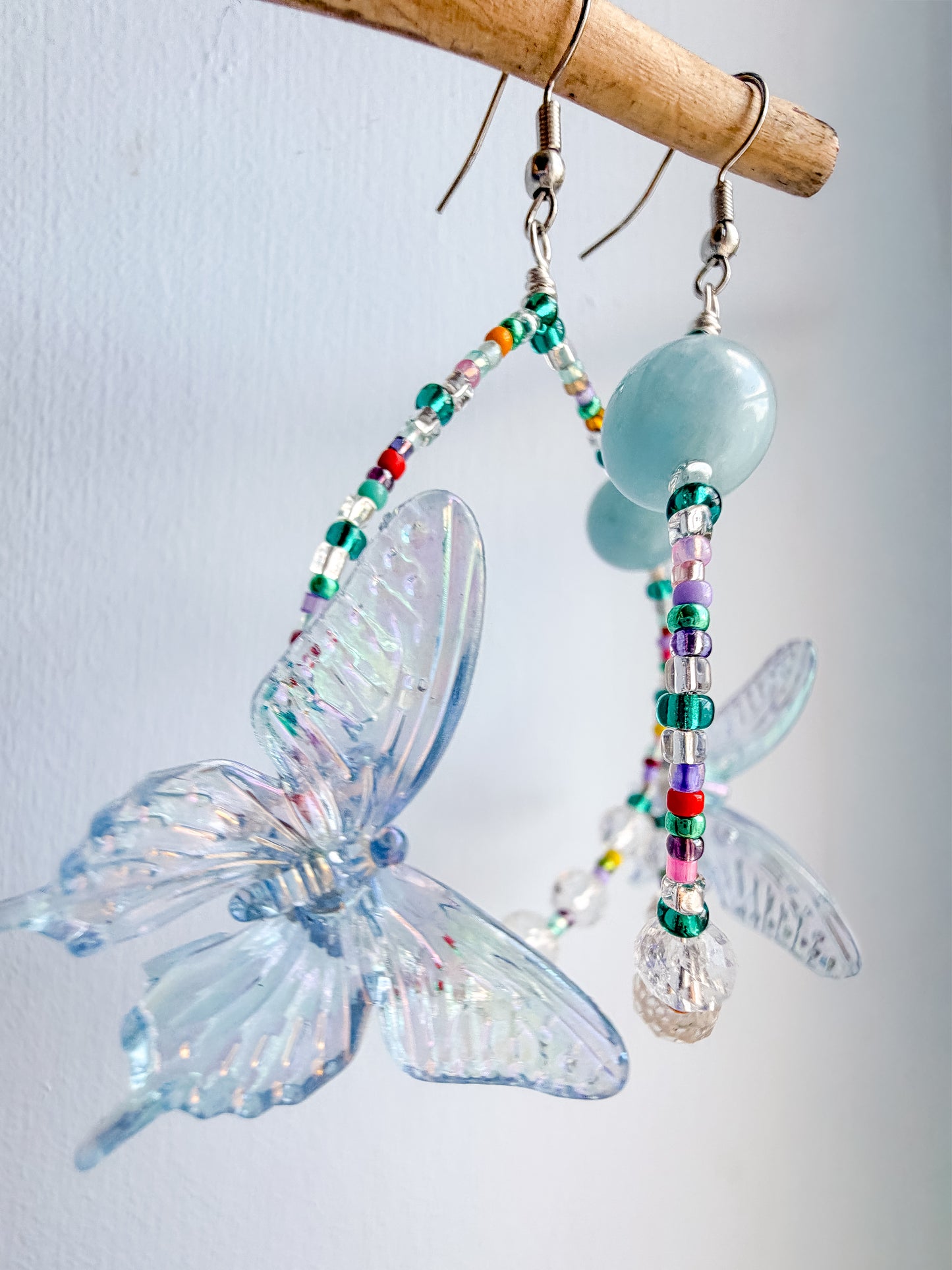 Open Water — Blue Butterfly and Aquamarine + Clear Quartz