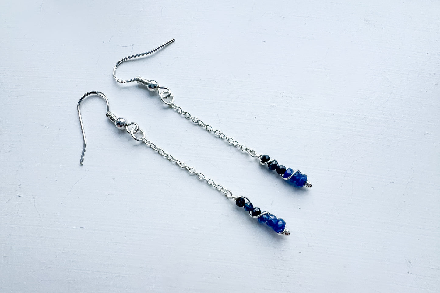 💙✨ Sapphire Twist Drop Earrings ✨💙 Jewellery MakerTV Piece 🩷💚