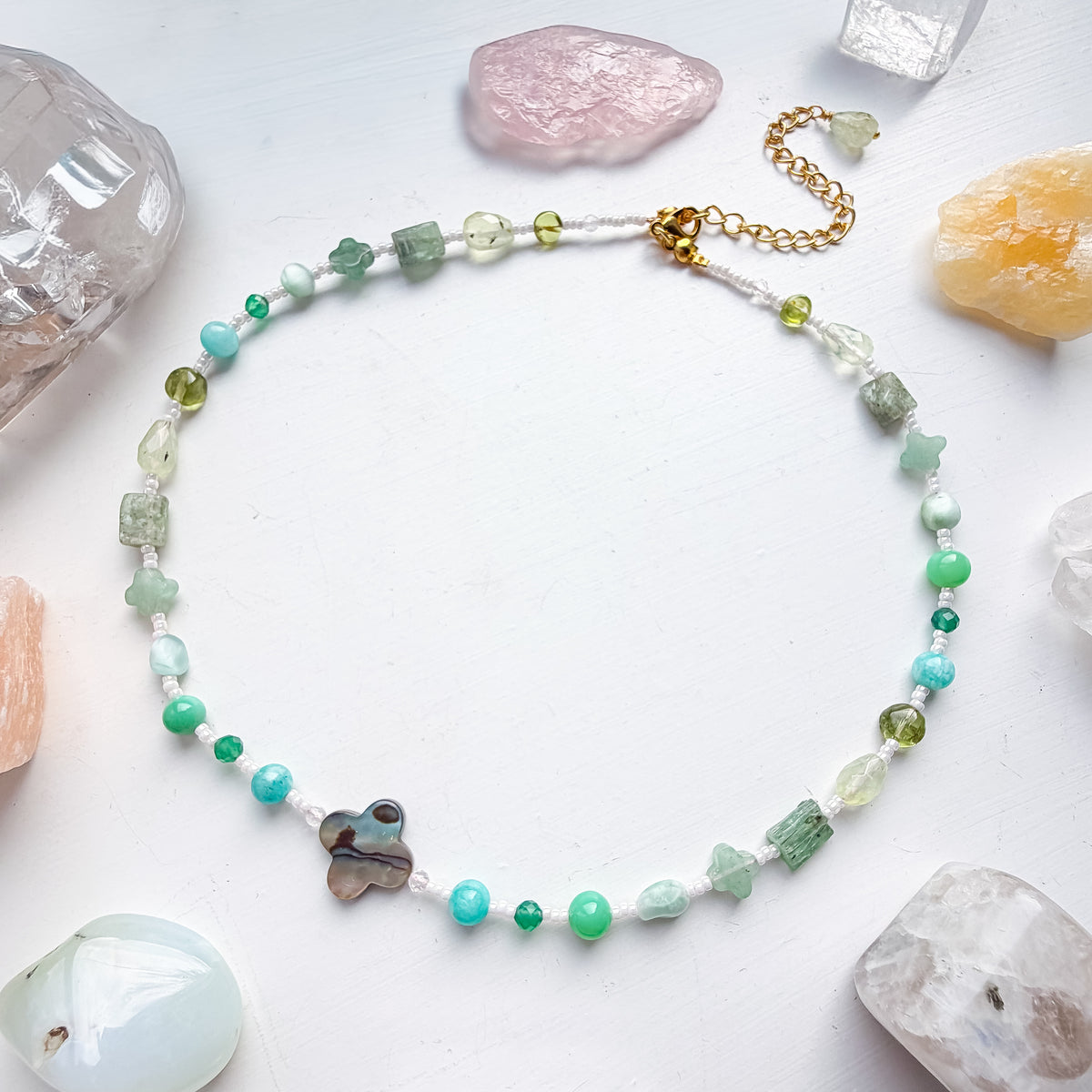 . 🌈✨💎 Heart Chakra Abalone Choker 💎✨🌈