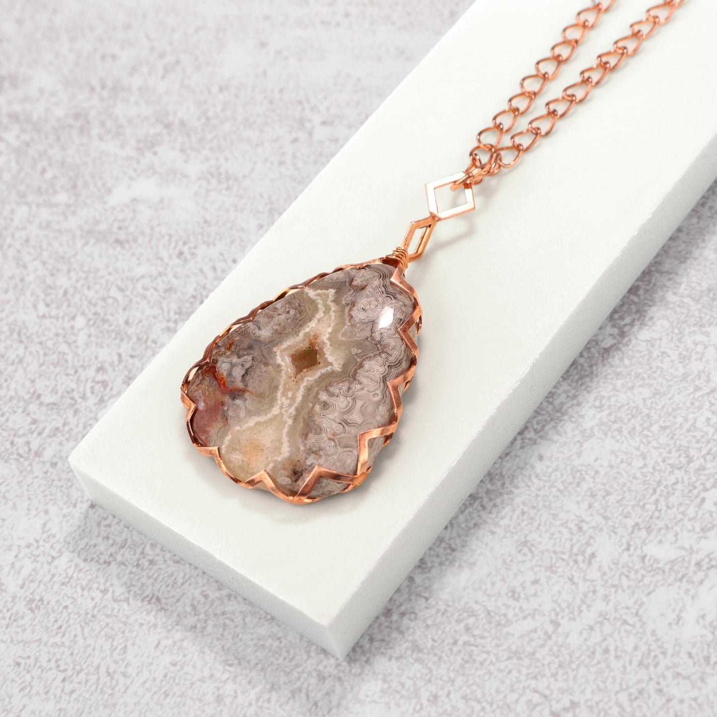 🌪✨ Wild Grace Pendant – Crazy Lace Agate Necklace ✨🌪 Jewellery MakerTV Piece 🩷💚