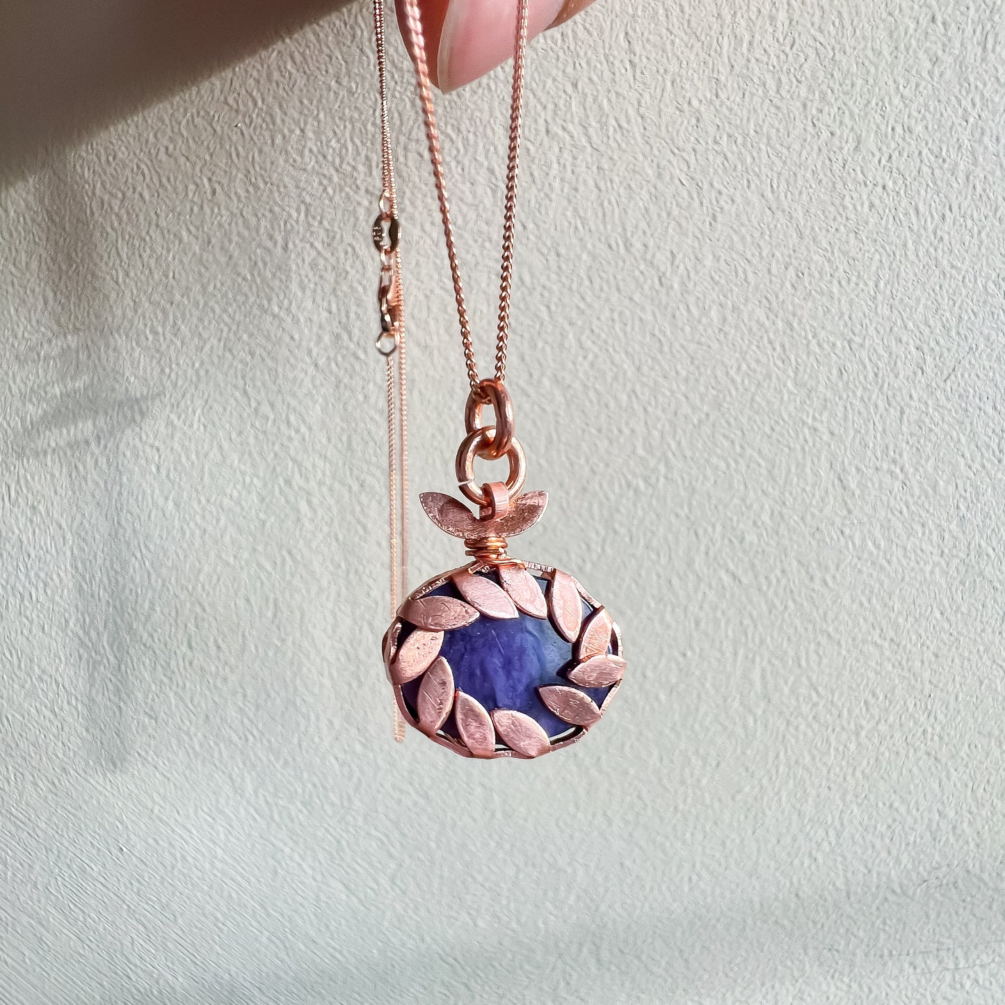 💜✨ Copper leaf Charoite Necklace ✨💜 Jewellery MakerTV Piece 🩷💚