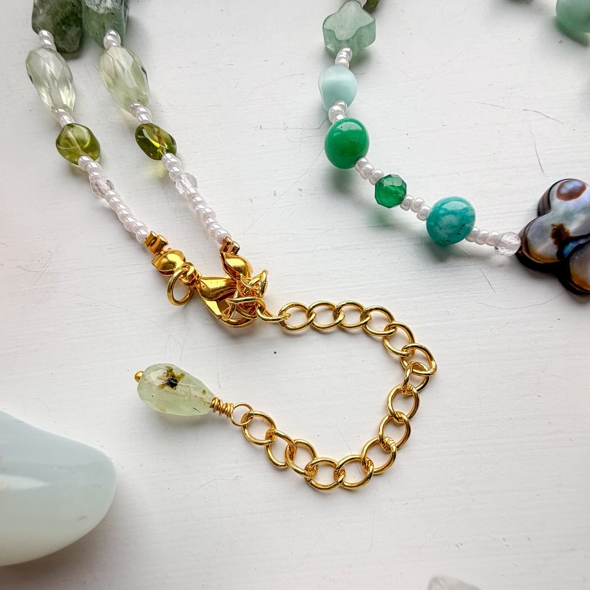 . 🌈✨💎 Heart Chakra Abalone Choker 💎✨🌈