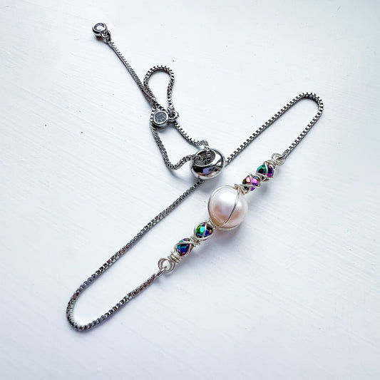 . ✨ Pearl Bracelet Collection ✨ Rainbow hematite