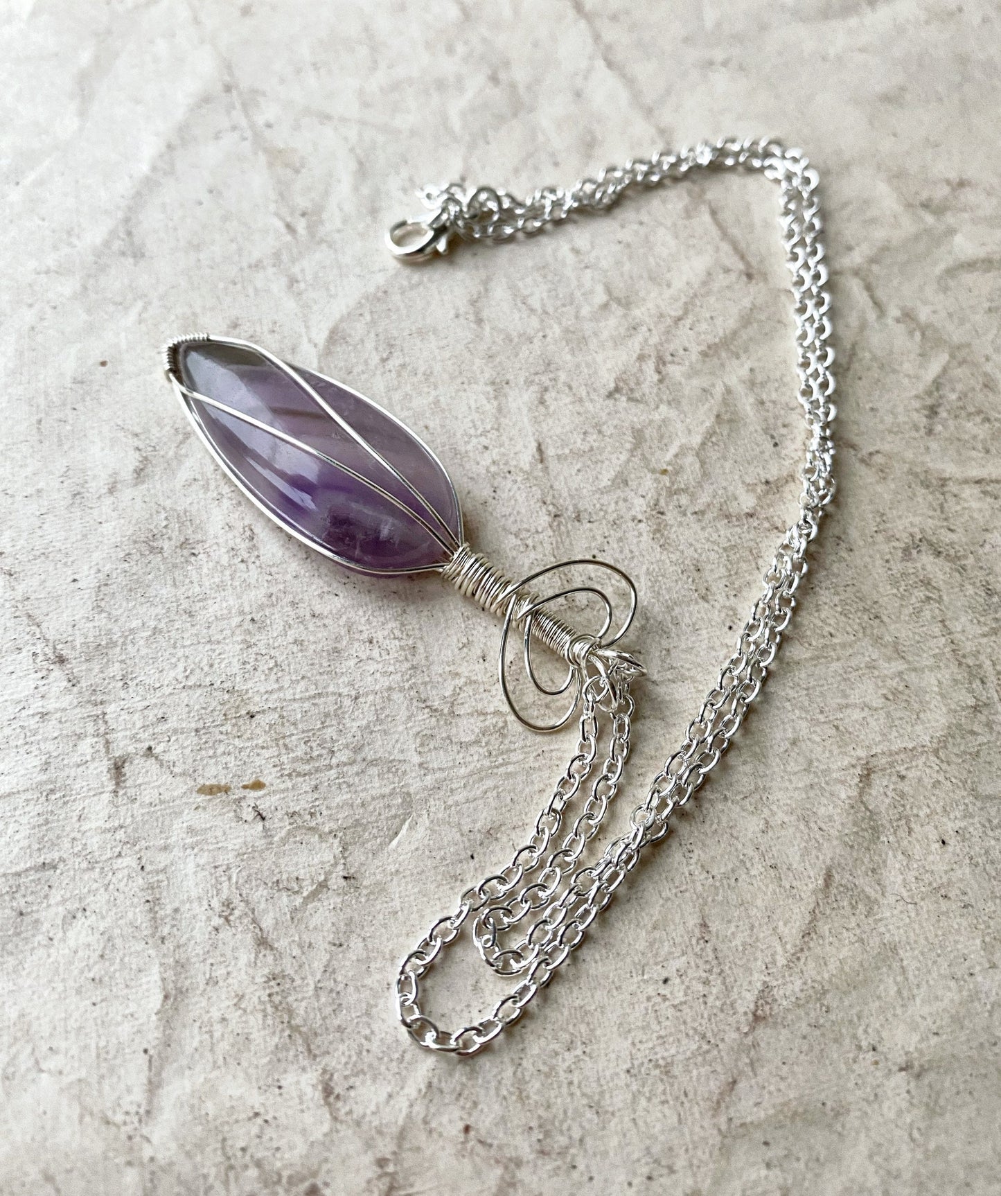 Purple Amethyst Magic Potion Necklace