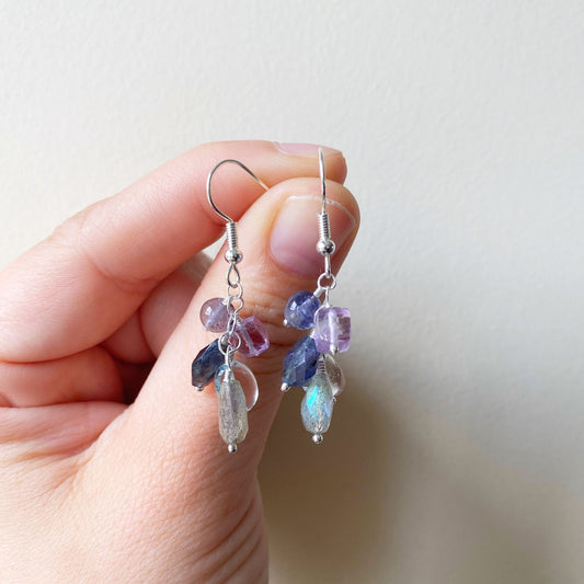 Gemstone Drop Earrings