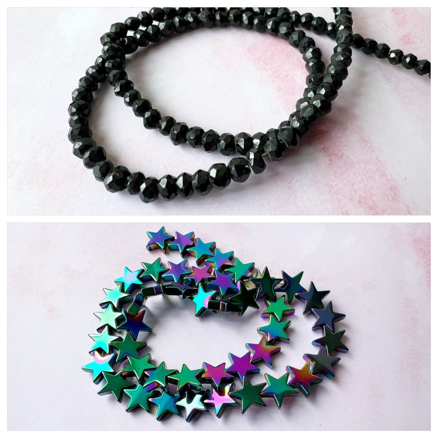 ROSE GOLD - Black Spinel Customisable bracelets