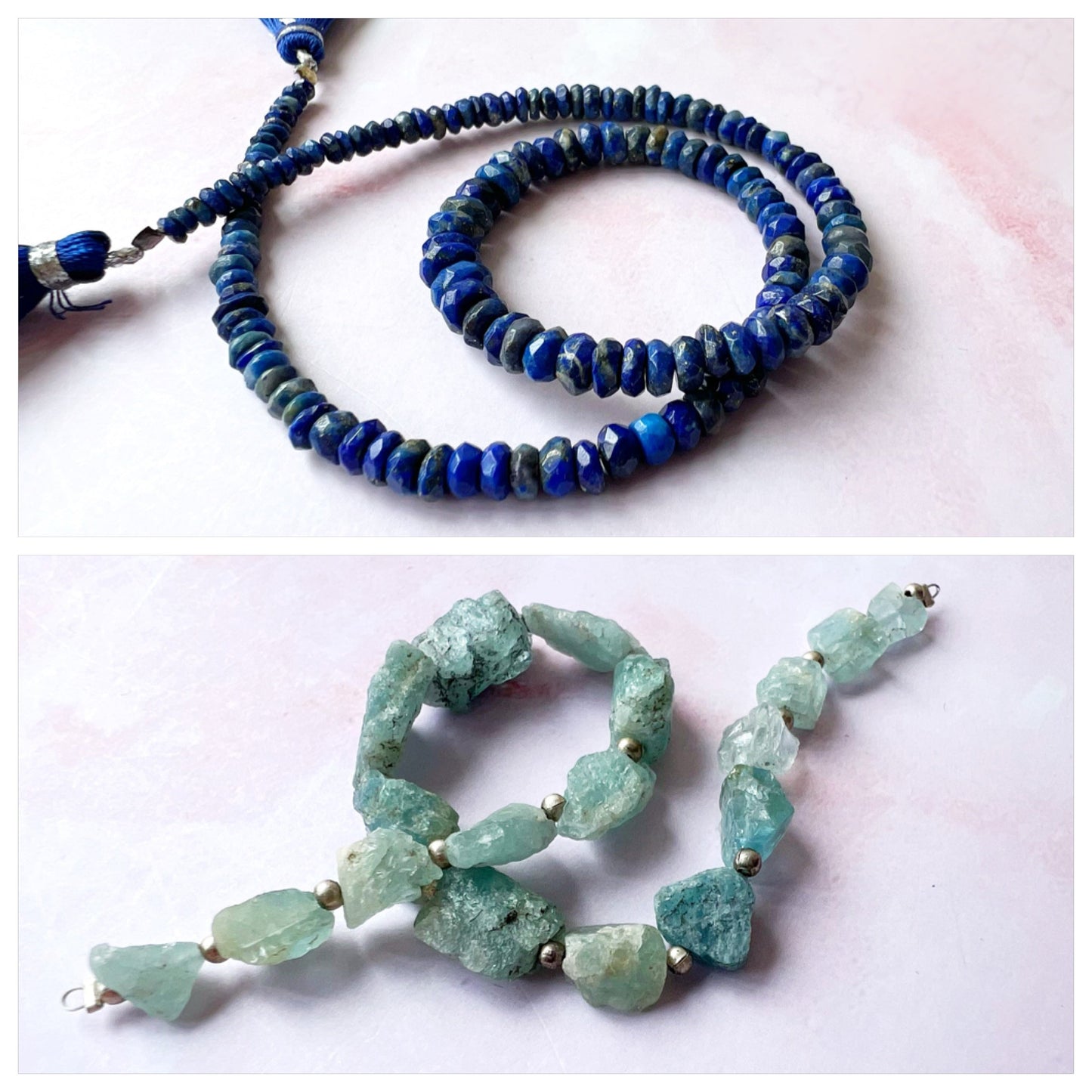 SILVER - Lapis Lazuli Customisable bracelets