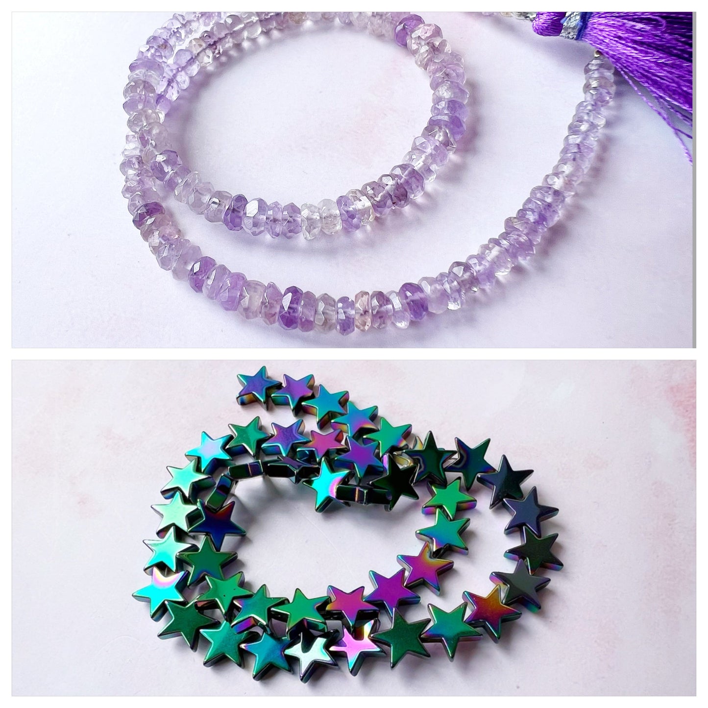 SILVER - Pink Amethyst Customisable bracelets