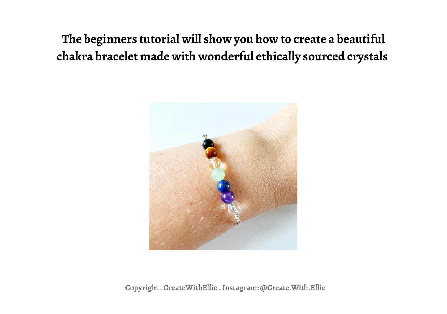 Jewellery making kit: Chakra Crystal Bracelet