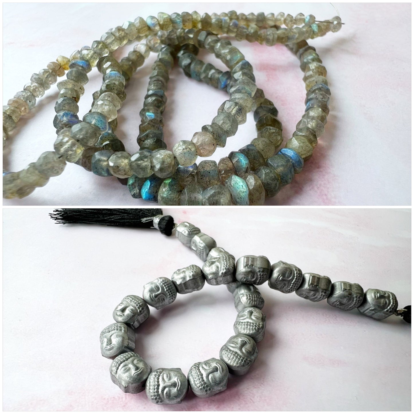 SILVER - Labradorite Customisable bracelets