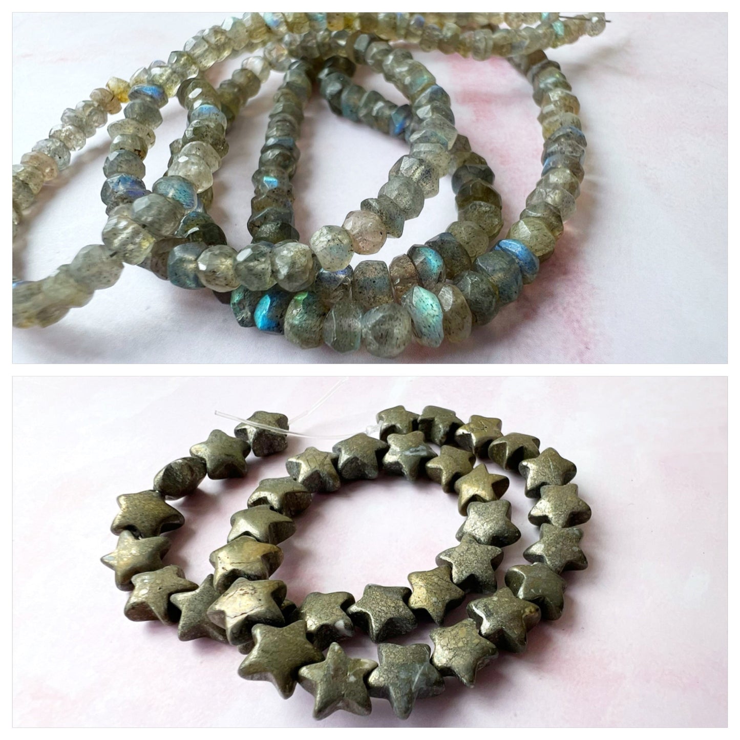 SILVER - Labradorite Customisable bracelets