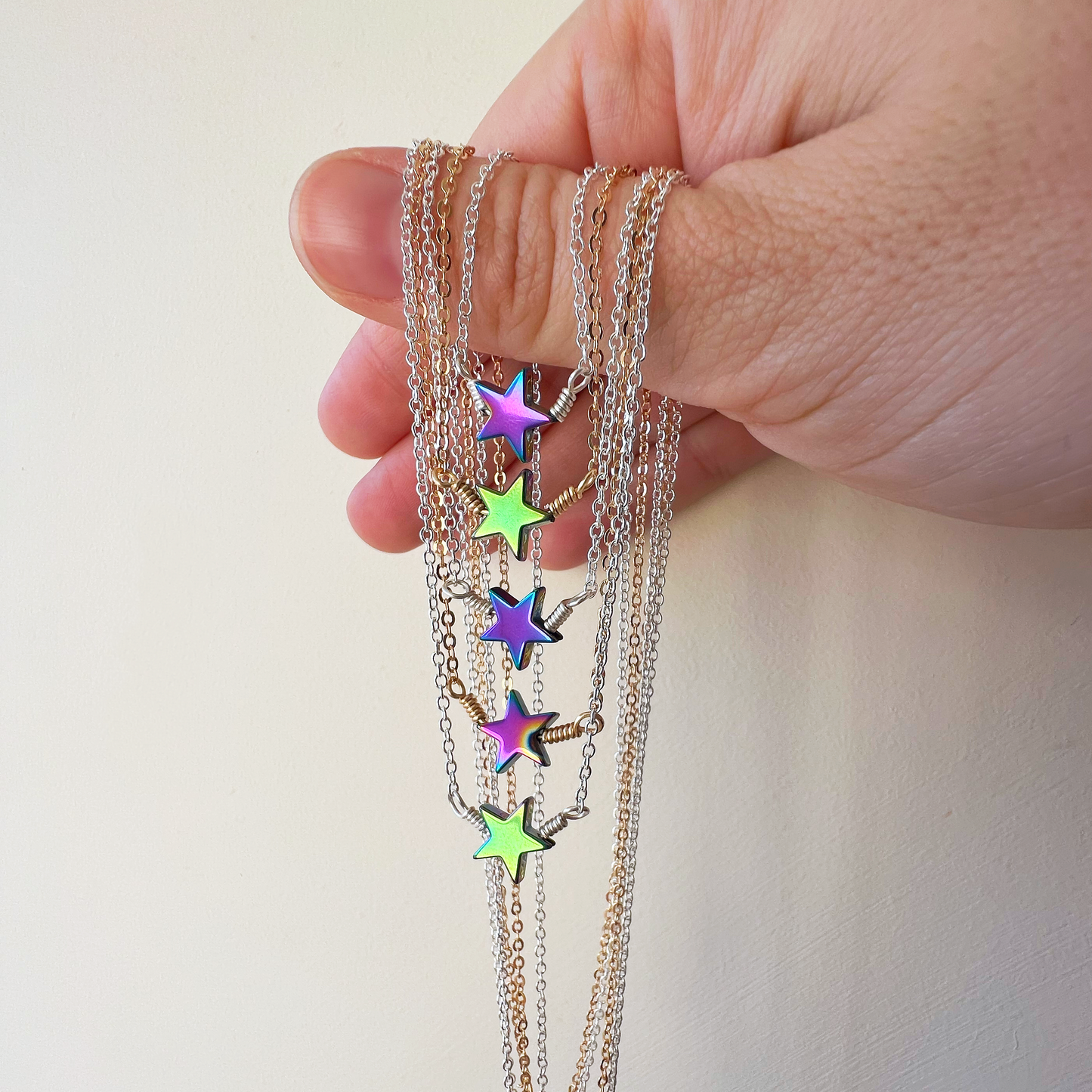 Shooting Star Necklace Silver