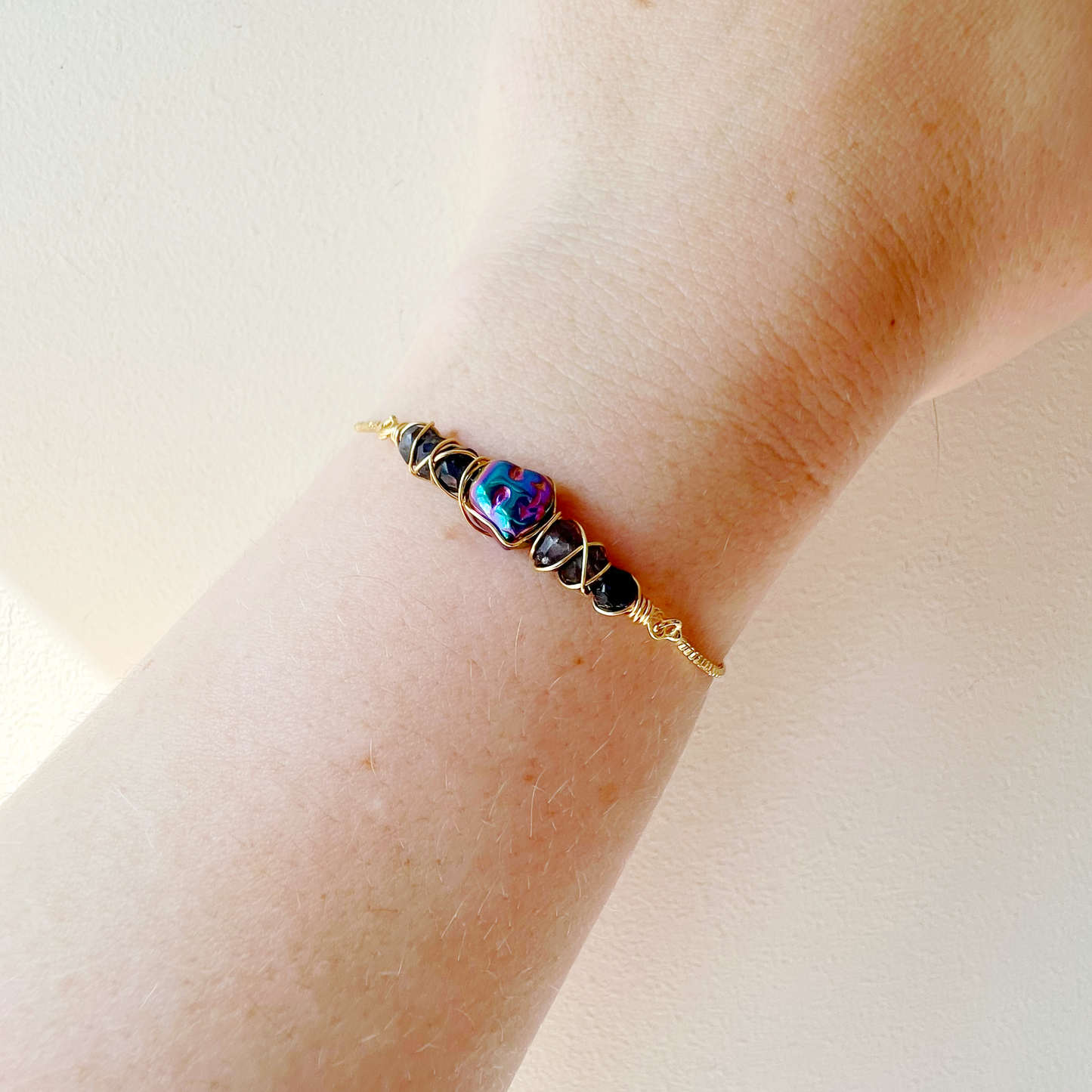 GOLD - Iolite Customisable bracelets