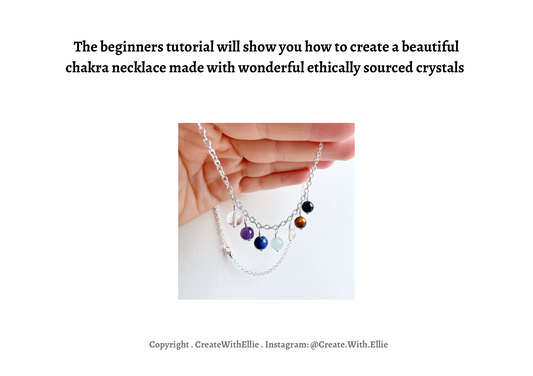 Jewellery making kit: Chakra Crystal Necklace