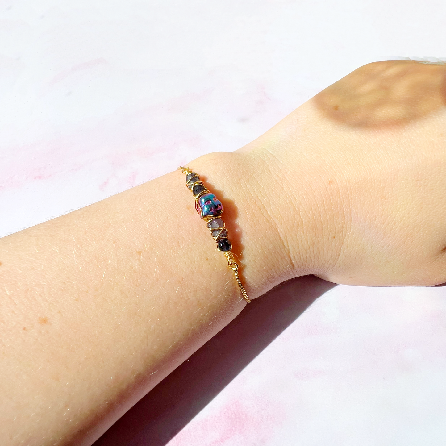 GOLD - Iolite Customisable bracelets