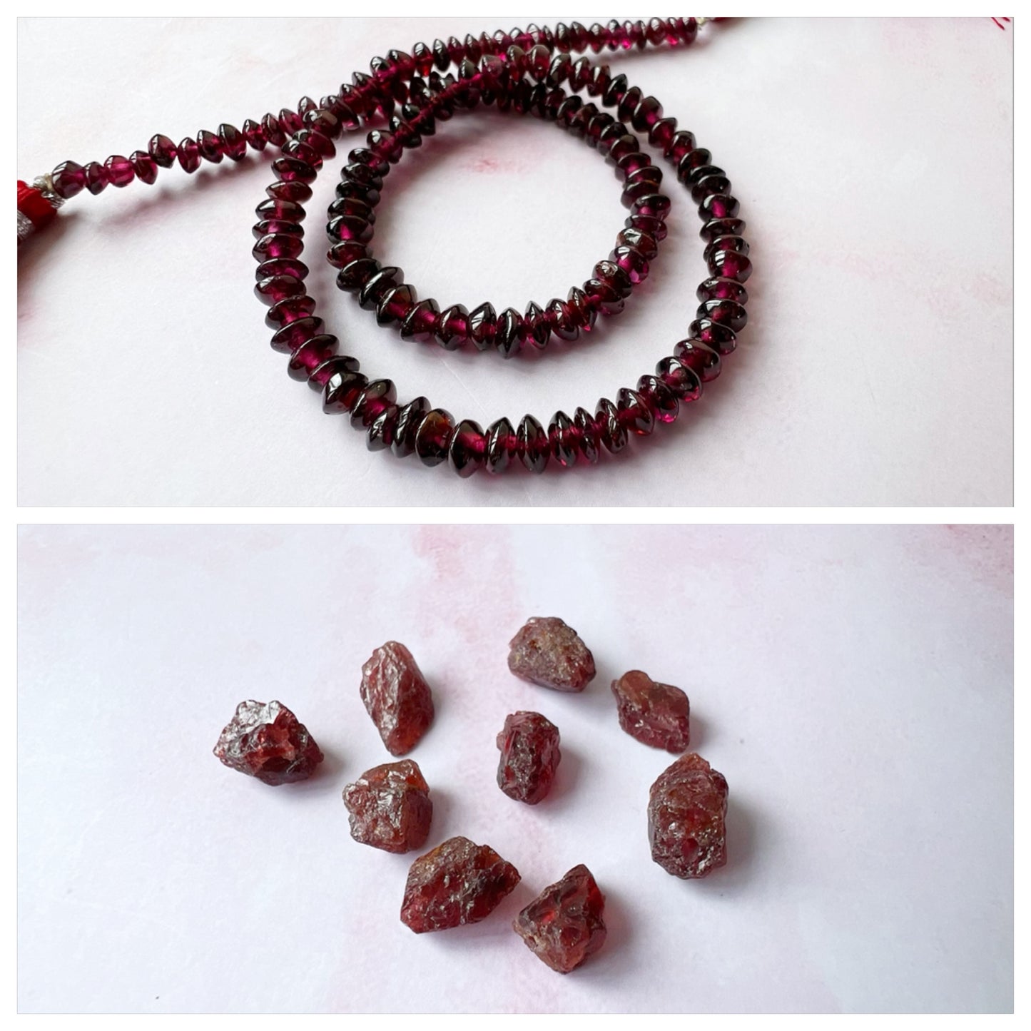 GOLD - Garnet Customisable bracelets