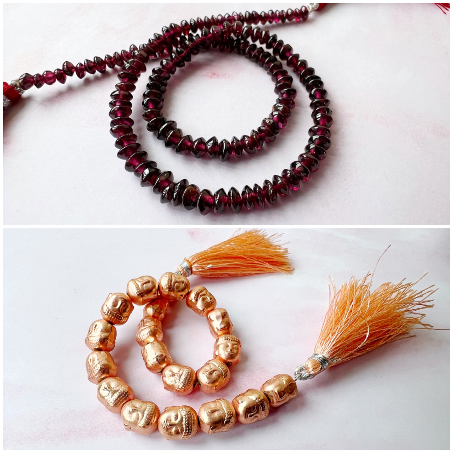 GOLD - Garnet Customisable bracelets