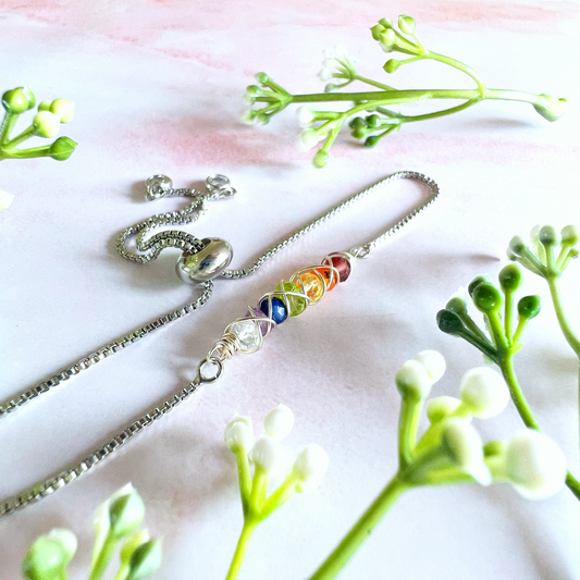 Rainbow Chakra Adjustable Bracelet