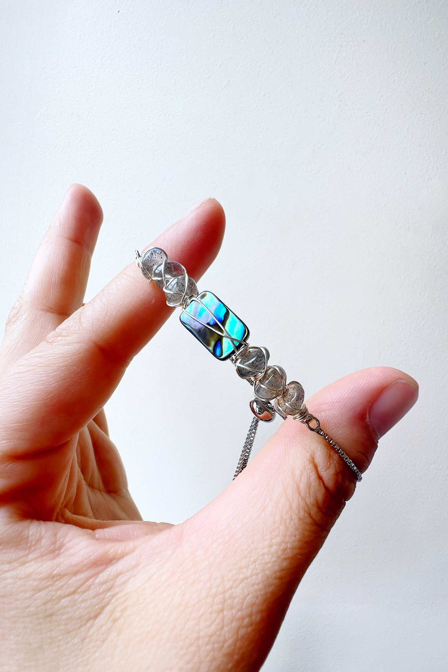 Abalone Summer Collection - labradorite bracelet